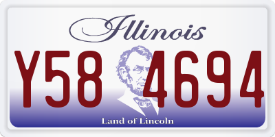 IL license plate Y584694
