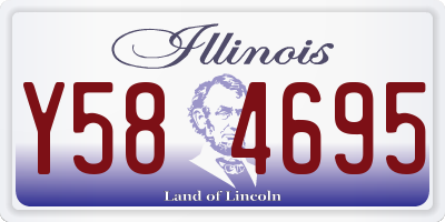 IL license plate Y584695