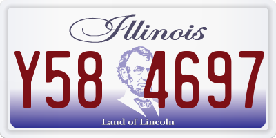 IL license plate Y584697
