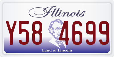 IL license plate Y584699