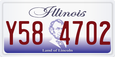 IL license plate Y584702