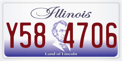 IL license plate Y584706