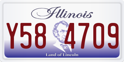 IL license plate Y584709