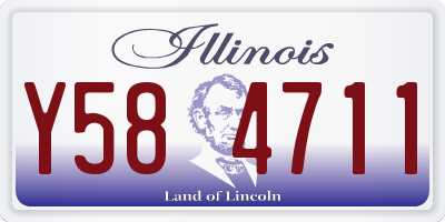 IL license plate Y584711