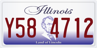 IL license plate Y584712