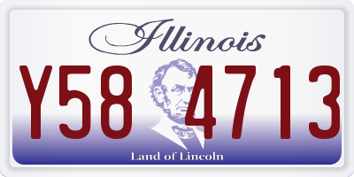 IL license plate Y584713