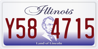 IL license plate Y584715
