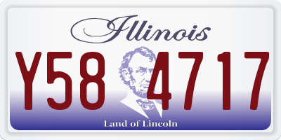 IL license plate Y584717