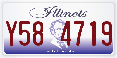 IL license plate Y584719
