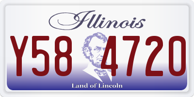 IL license plate Y584720
