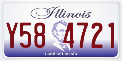 IL license plate Y584721