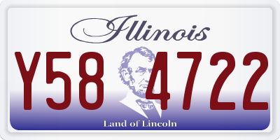 IL license plate Y584722