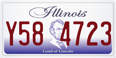 IL license plate Y584723