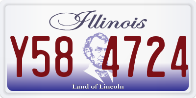 IL license plate Y584724