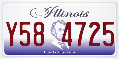 IL license plate Y584725