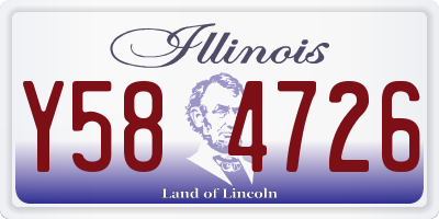 IL license plate Y584726