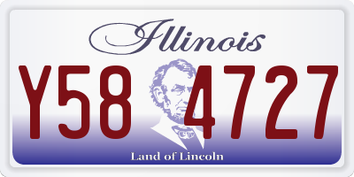 IL license plate Y584727