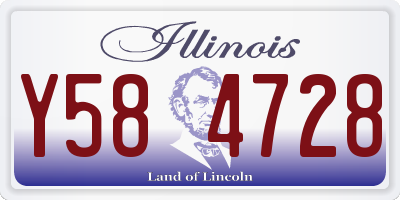 IL license plate Y584728