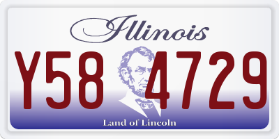 IL license plate Y584729