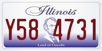 IL license plate Y584731