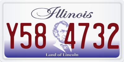 IL license plate Y584732