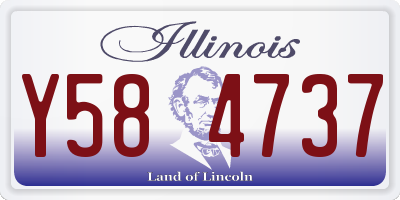 IL license plate Y584737