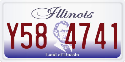 IL license plate Y584741