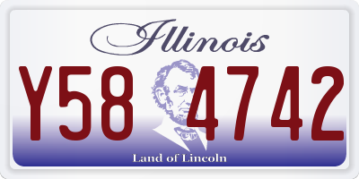 IL license plate Y584742