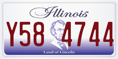 IL license plate Y584744