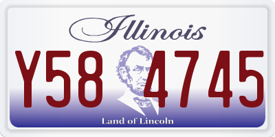 IL license plate Y584745
