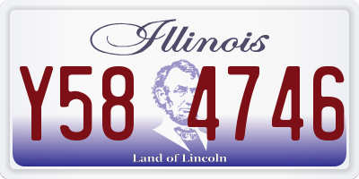 IL license plate Y584746