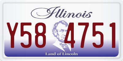 IL license plate Y584751