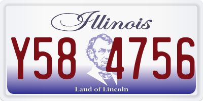 IL license plate Y584756