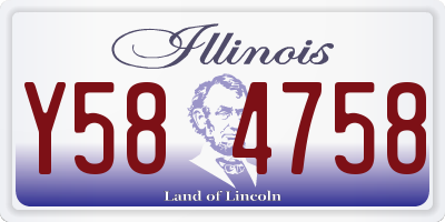IL license plate Y584758