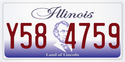 IL license plate Y584759