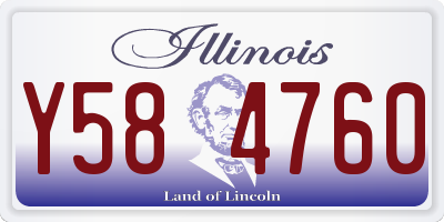 IL license plate Y584760