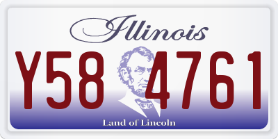 IL license plate Y584761