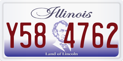 IL license plate Y584762
