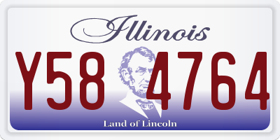 IL license plate Y584764