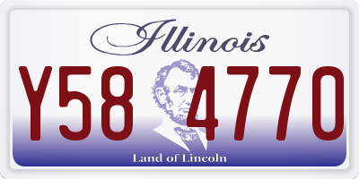IL license plate Y584770