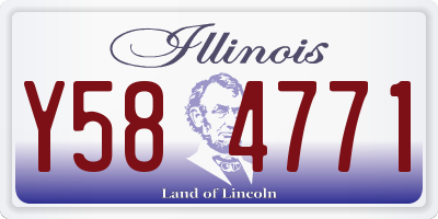 IL license plate Y584771