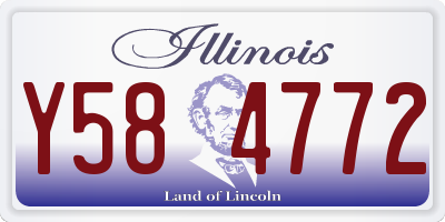 IL license plate Y584772