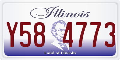 IL license plate Y584773