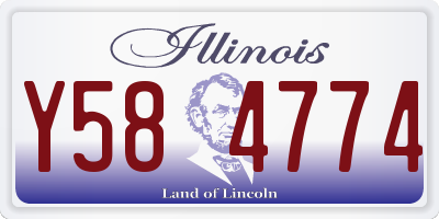 IL license plate Y584774