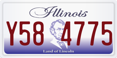 IL license plate Y584775