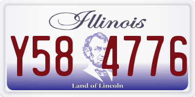 IL license plate Y584776