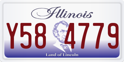 IL license plate Y584779