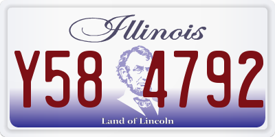 IL license plate Y584792