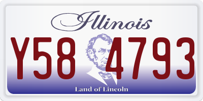 IL license plate Y584793