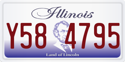 IL license plate Y584795